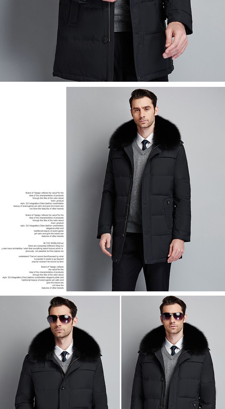 Ropa de hombre, ropa de trabajo nueva, chaqueta de algodón de seda, abrigo de largo medio, grueso, de talla grande, cálido, para papá y abuelo_voghion.com