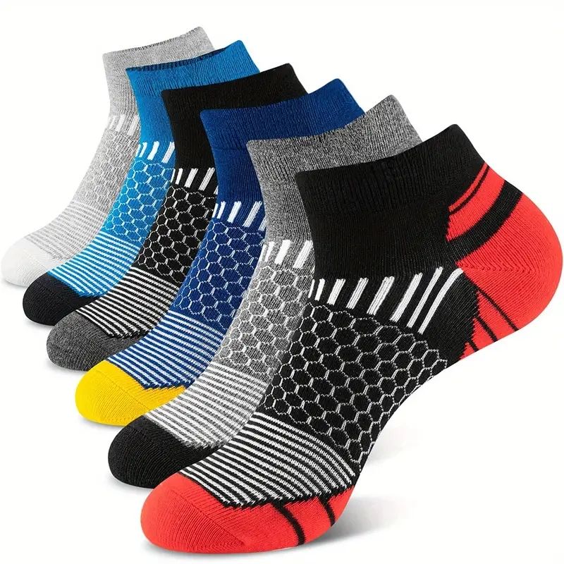 6/12 Paar Bunte Herren-Socken Mit Niedriger Wade, Modisch, Bequem, Herbst, Klassisch, Schwarz, Business-Socke, Hochwertige Herren-Kurzsocken_voghion.com