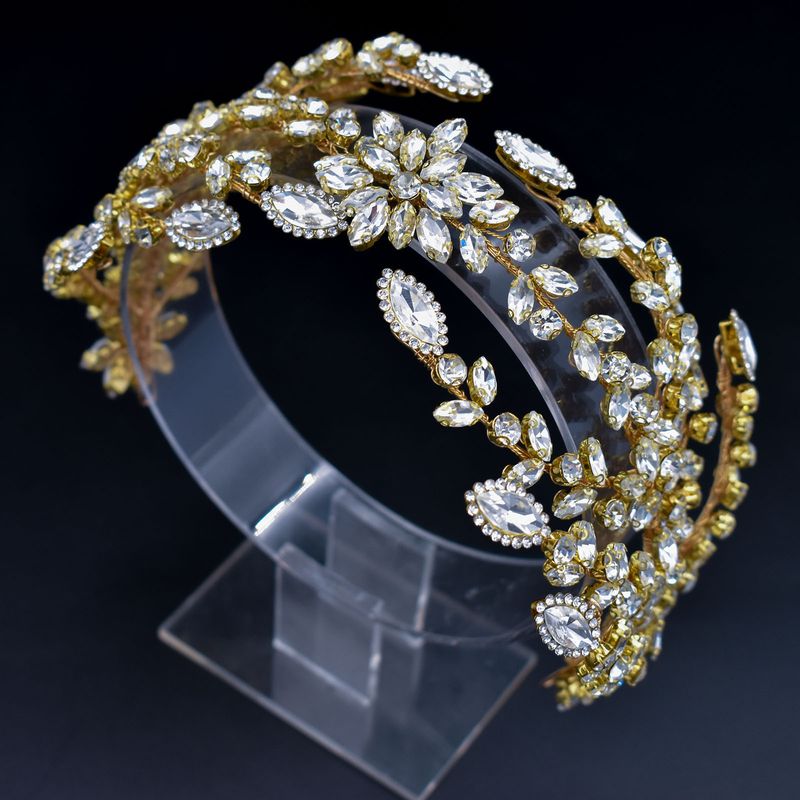 Vrouwen sieraden bruids hoofdband hoofdband handgemaakte strass haarstuk pers hoofdband bruiloft haaraccessoires_voghion.com