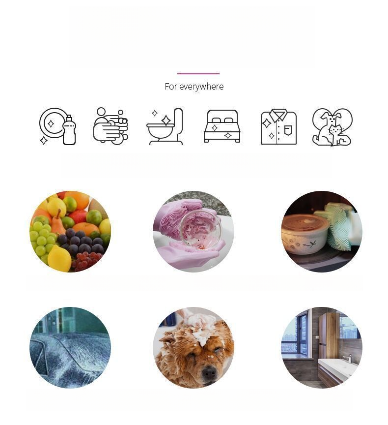 Same Style Magic Silicone Dishwashing Gloves Multi-Functional Household Cleaning Kitchen Tool Waterproof Heat_voghion.com