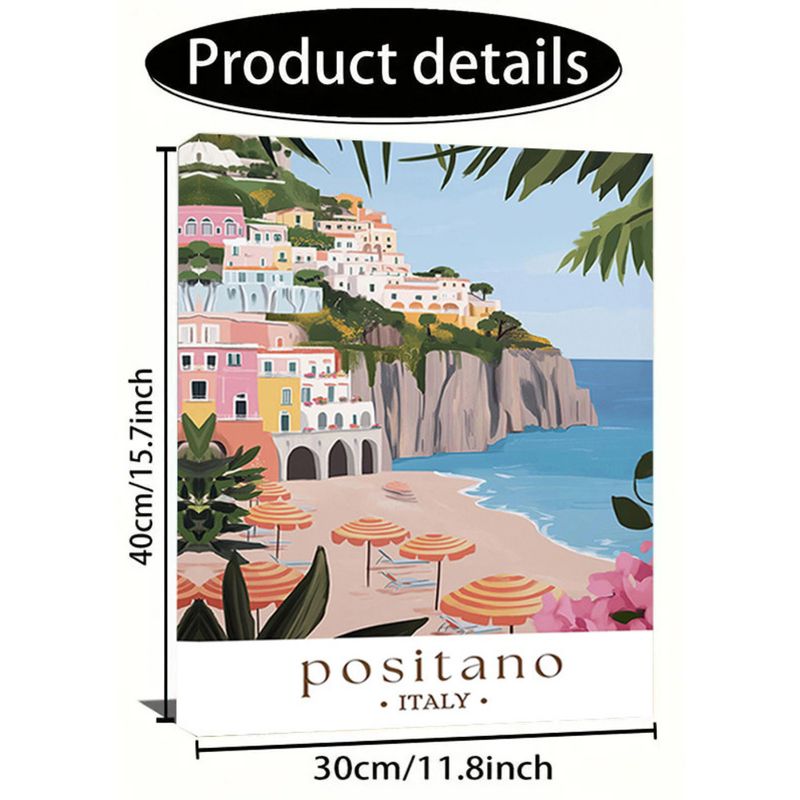 Nordic Living Room Decorative Entrance Warm Color Healing Series Hanging Canvas Poster Landscape High-Definition_voghion.com
