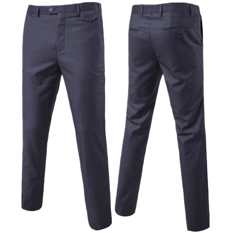 Fashion Quality Men's New Solid Color Trendy Versatile Casual Trousers Business Trousers 9 Colors 9 Sizes Trousers_voghion.com