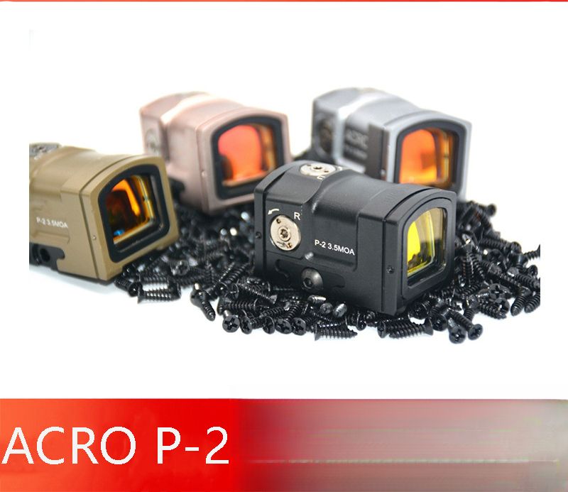 Direct ACRO P-2 Glued Lenses Red-Green Differentiation Optional Slingshot Model Toy Parts_voghion.com