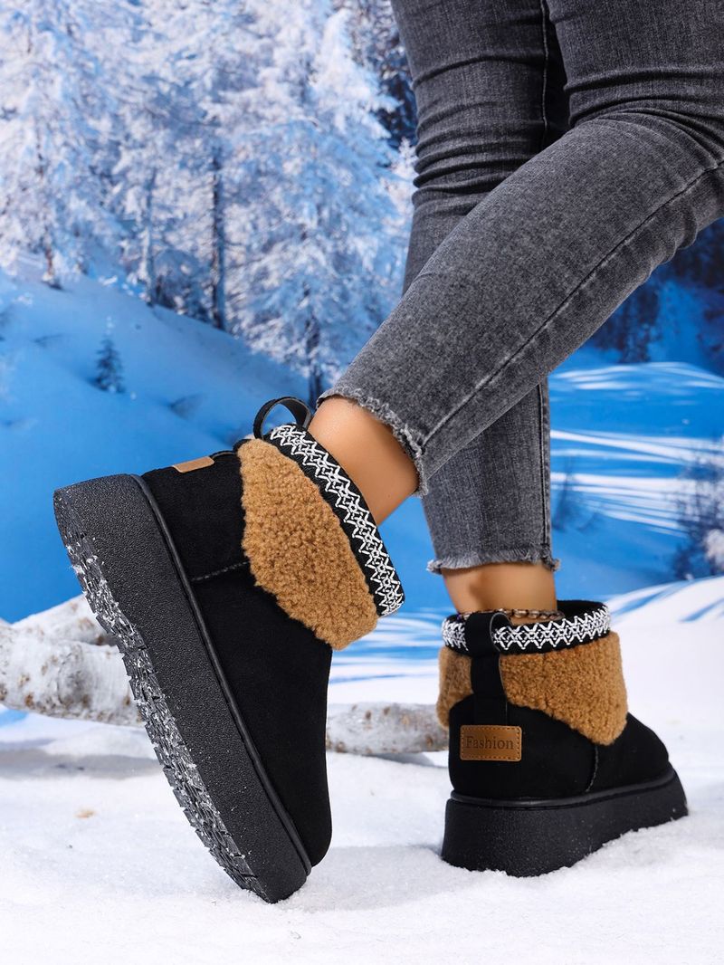 Stivali da neve da donna, modello invernale 2025, nuovi, caldi e con suola spessa, in cotone nord-orientale, con maniche europee_voghion.com