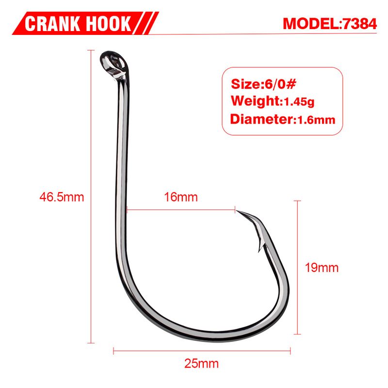 PRO BEROS Brand Fishing Gear High Carbon Steel Octopus With Barbed Fish Bulk Single Hooks 100 Pieces/Pack_voghion.com