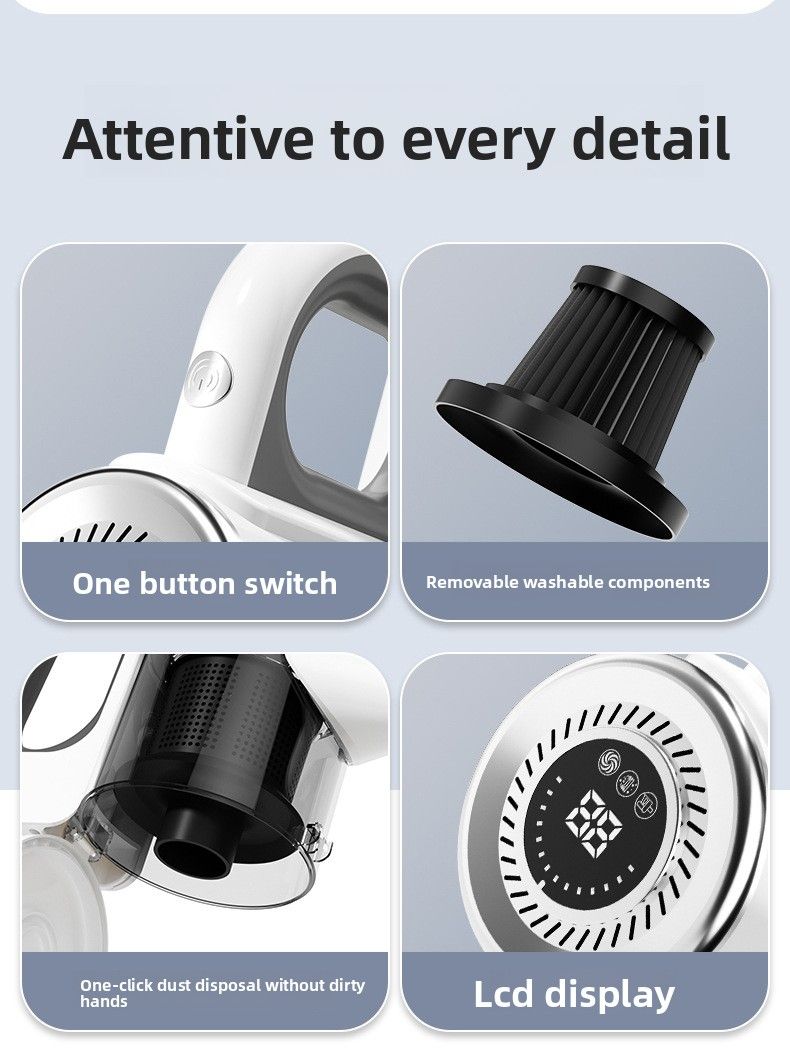 Wireless Vacuum Cleaner Household Super Strong Suction Suction Mopping All-in-one Machine High Power Handheld To Remove Pet Cat Hair_voghion.com