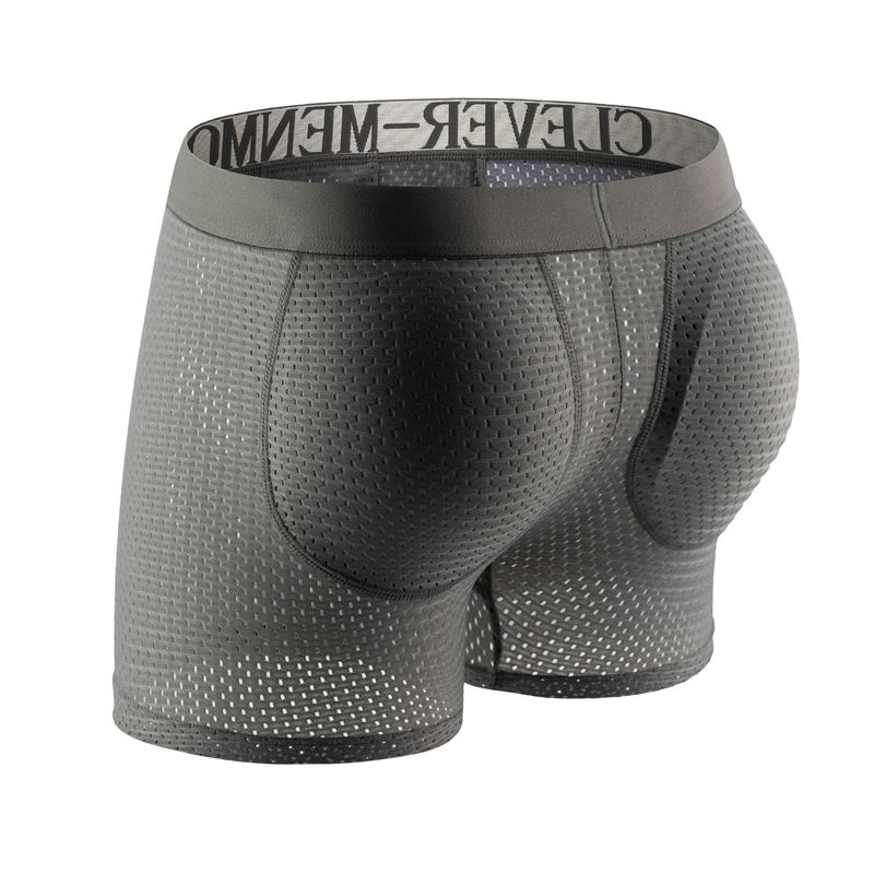 Men's Underwear Boxer Briefs With Padded Sponge Hip Lifting Buttocks_voghion.com