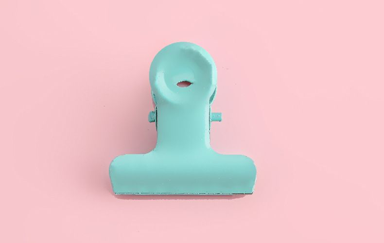 Yaratıcı şeker renkli metal küçük klips makaron küçük kitap klipsi kitap DIY el yapımı klip okul sınav kağıdı ödev klipsi_voghion.com