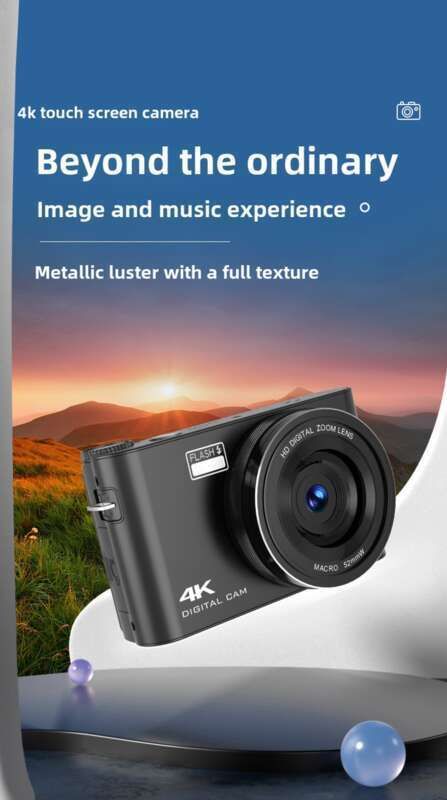 Digitale spiegellose 4K-Kamera mit Touchscreen_voghion.com