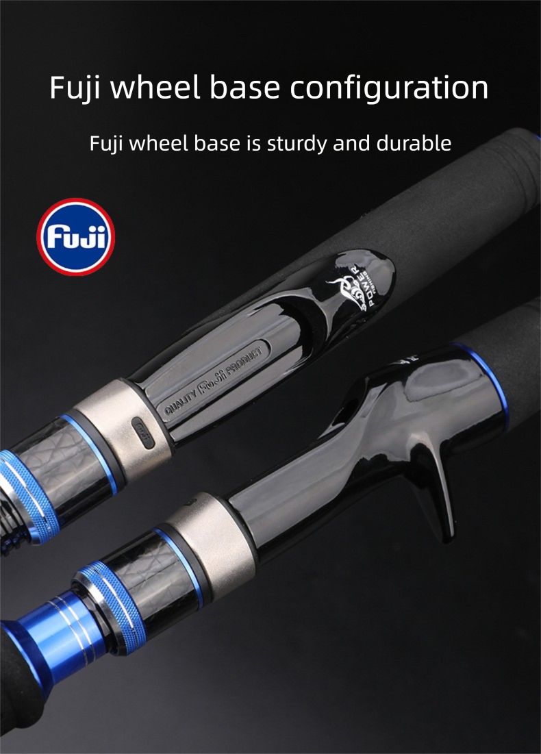 Solid Carbon FUJI One And A Half Section Lure Boat Straight Gun Handle Lightweight Sea Fishing Slow Jigging Iron Plate_voghion.com