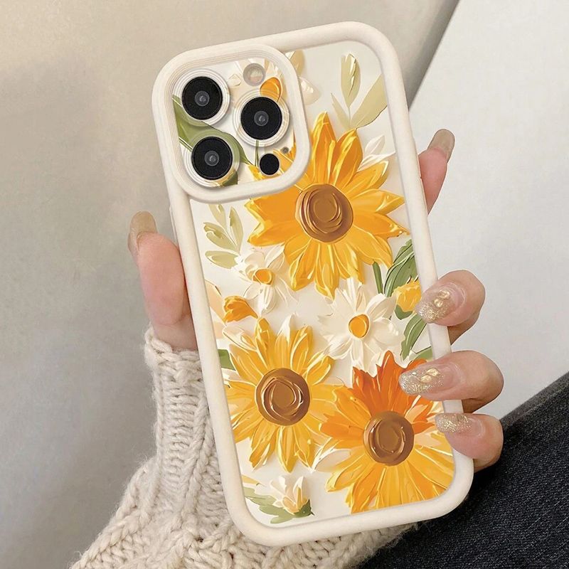 Deksel til Xiaomi Note 14 12 13 11 10 Pro Plus 10S 11S 12S 5G Sommer tusenfryd oljemaleri blomster telefondeksler til Redmi 12C 13C 14C4G_voghion.com