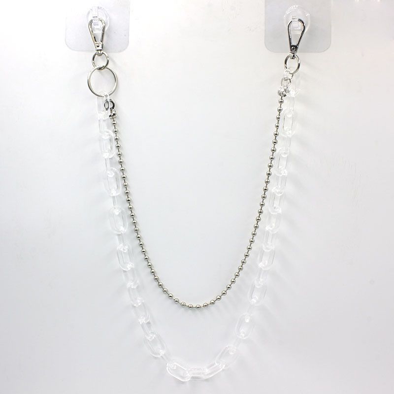 Versatile INS Waist Hip-Hop Street Cool Chic Style Unisex Disco Pantaloni Catena Accessori_voghion.com