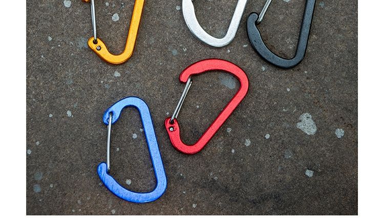 Outdoor Carabiner D-shaped Quick Clip Keychain Ring Aluminum Alloy Type Canopy Tent Camping Backpack Hook_voghion.com