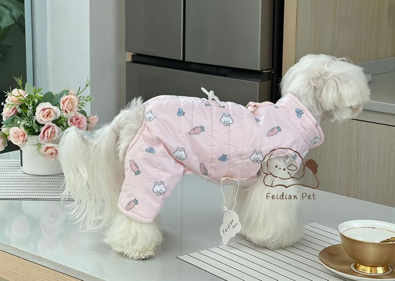 Pantaloni a quattro zampe con stampa di piccoli animali, impermeabili, a doppio strato, per autunno e inverno, carini, morbidi, foderati in pile, comodi e caldi_voghion.com