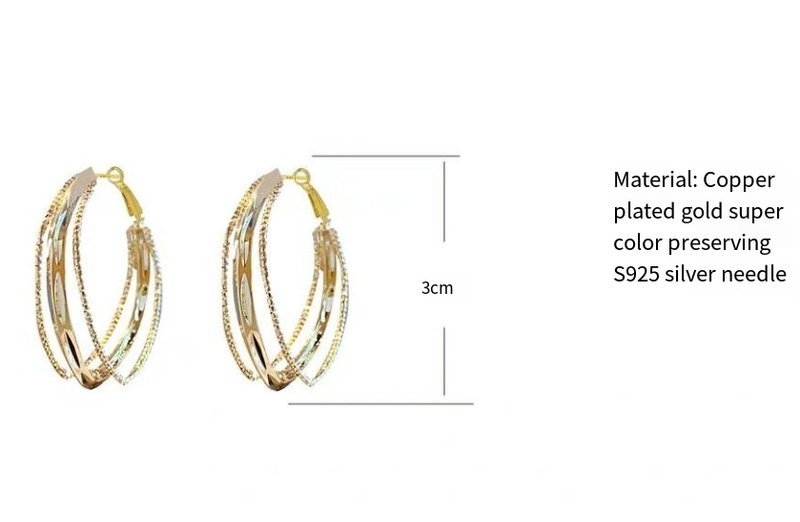 Diseño de nicho de lujo ligero minimalista, pendientes de estilo moderno de alta gama, nuevos pendientes elegantes para mujer 2023_voghion.com