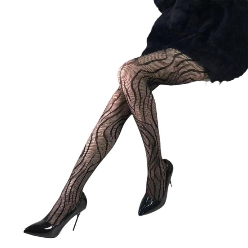 2025d Summer Women's Thin Sexy Leopard Print Fishnet Tights Fashionable Slim Fit Must-Have New Style Pantyhose_voghion.com