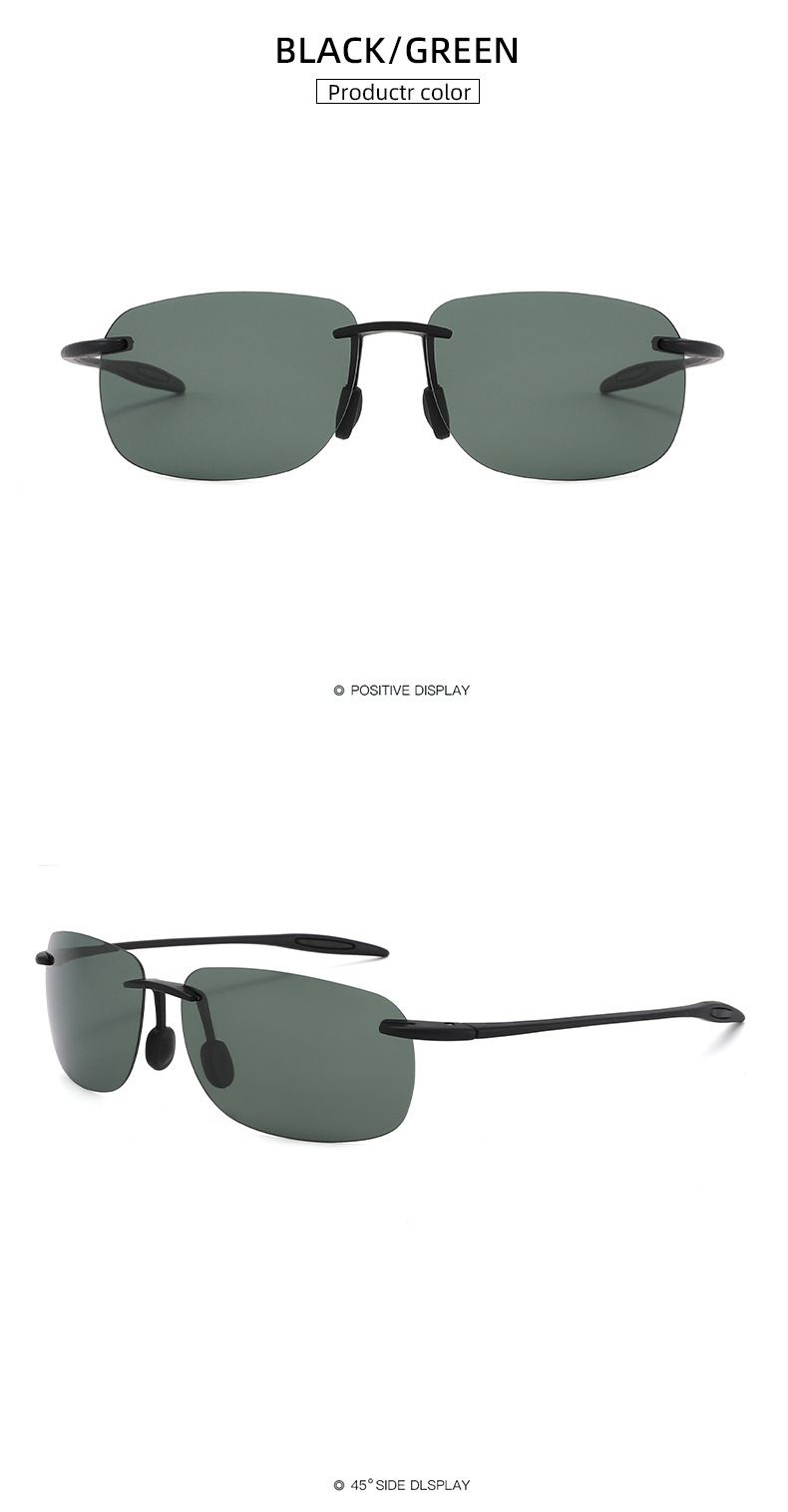 ActiveGo TR90 Material TAC Polarized True Film Sports Cycling Frameless Outdoor Sunglasses For Men And Women Mountaineering_voghion.com