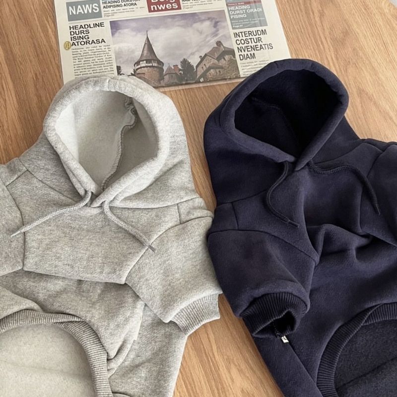 Autumn Winter Hooded Versatile Fleece Sweatshirt Teddy Pomeranian Bichon Schnauzer Pet Cat Small Dog Clothes_voghion.com