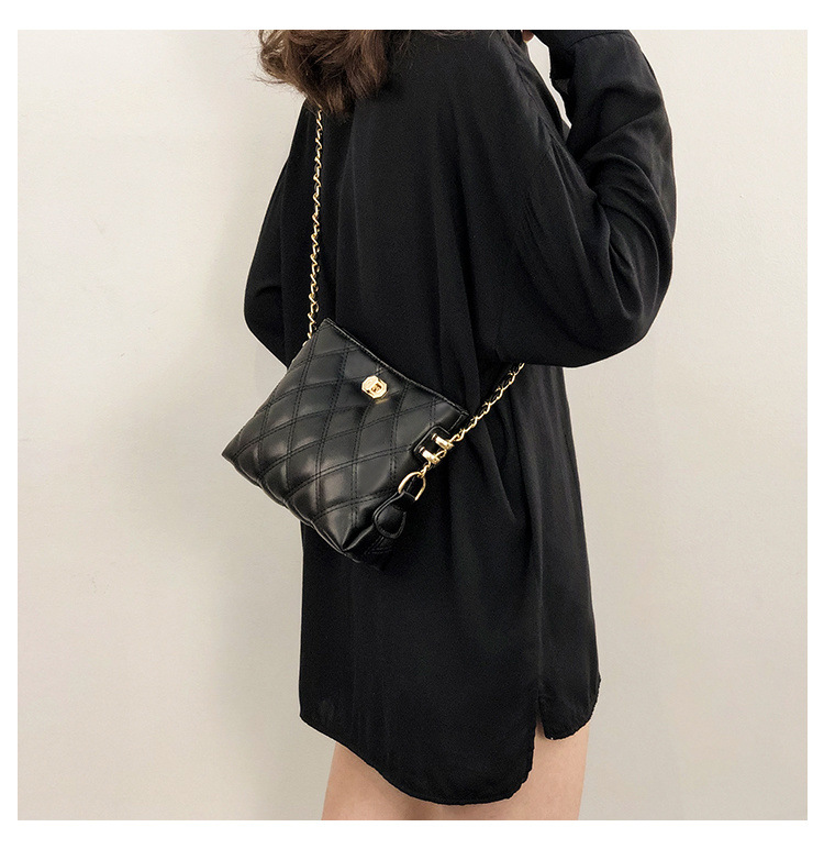 Bolso bandolera pequeño de estilo occidental, versátil, con cadena, estilo Instagram, para mujer (2024)_voghion.com