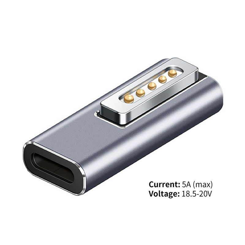 Xinweiqing Adapter Charger Quick Charge Magnetic Aluminum Alloy PD USB C to Mag-Safe 2 Power Converter for Book Air/Pro_voghion.com