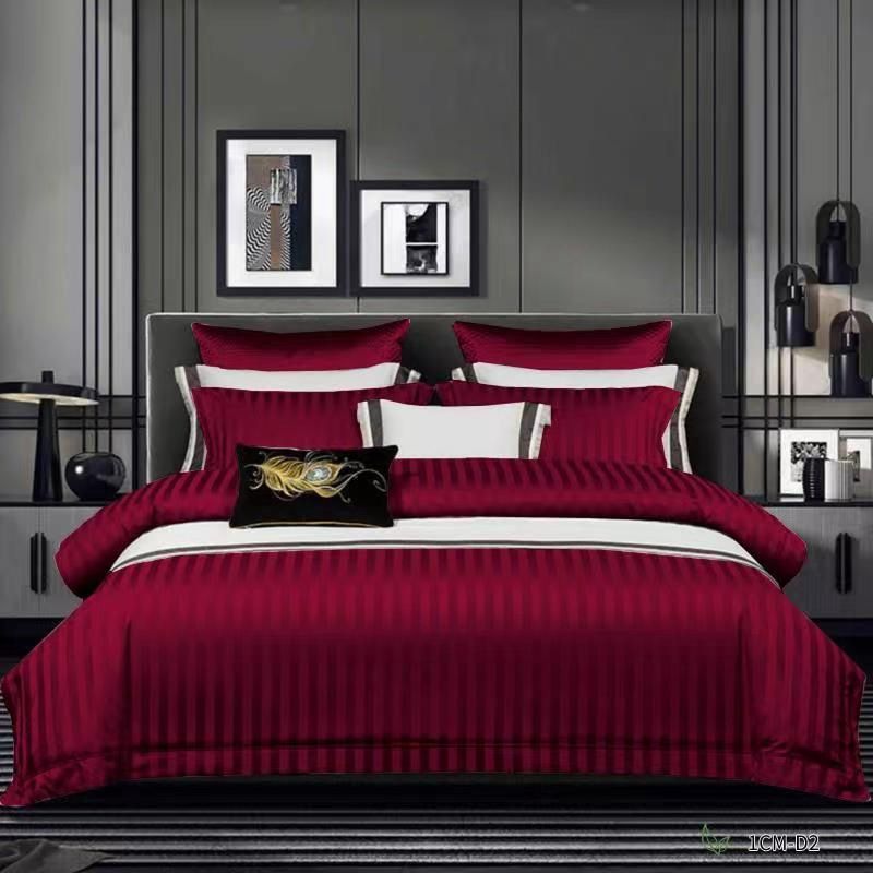 Set di biancheria da letto in raso jacquard tinta unita con copripiumino e federa_voghion.com