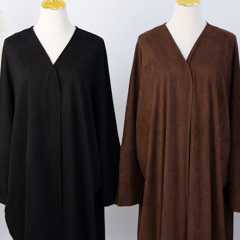 Premium Thickened Viscose Cardigan For Women – Elegant Long-Sleeve Open Front Design, Winter Boho Style (S-XXL, Beige/Espresso/Charcoal/Black)_voghion.com