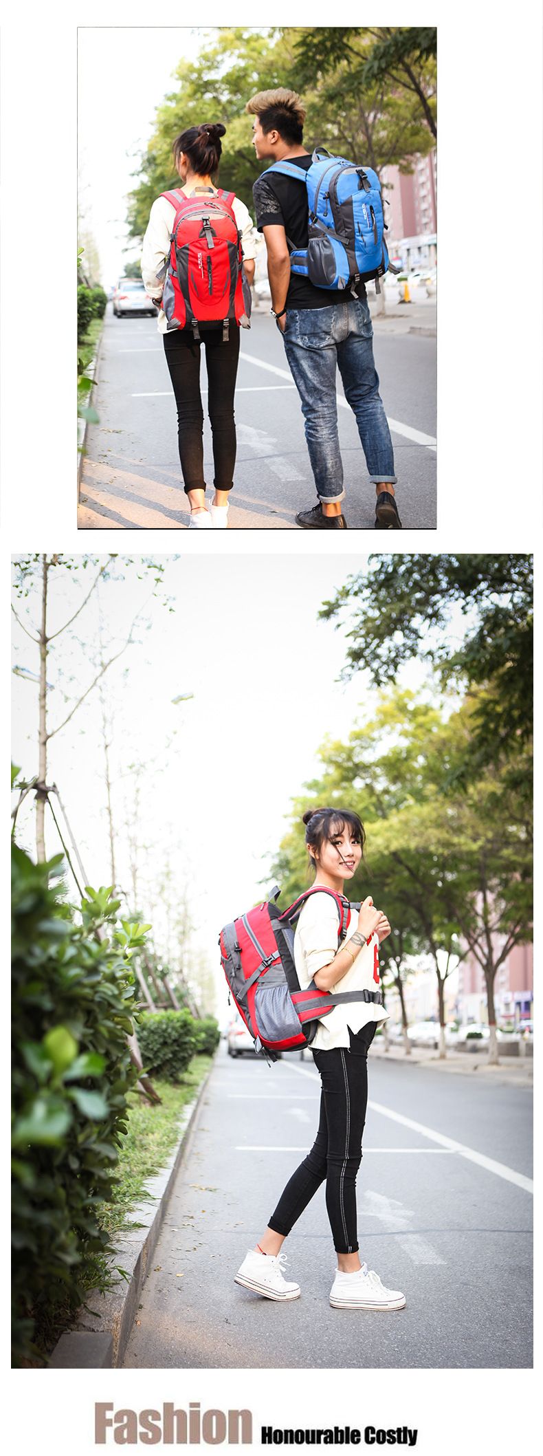 Mochila feminina e masculina, grande capacidade, mochila de viagem e caminhada, exportada para Europa e Estados Unidos, bolsa ultraleve para montanhismo_voghion.com