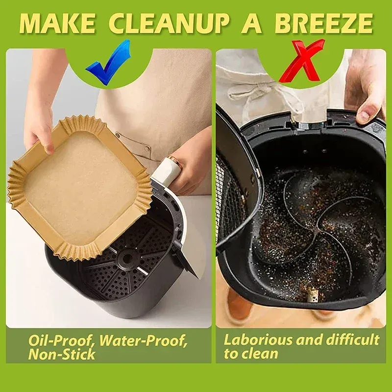 Air Fryer Disposable Paper Liner For Cooking Baking Nonstick Parchment Baking Oven Paper Kitchen Accessories Food Waxed Paper_voghion.com