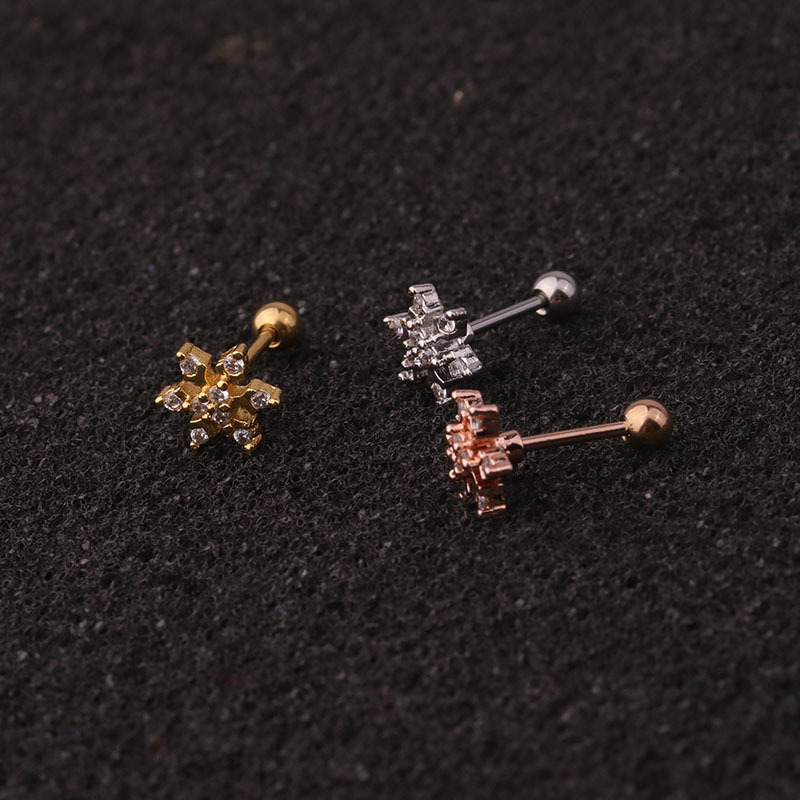 2PCS New Earrings Creative Embedding Zircon Earbone Studs Stainless Steel Screws Fine Rod Earnail Puncture_voghion.com