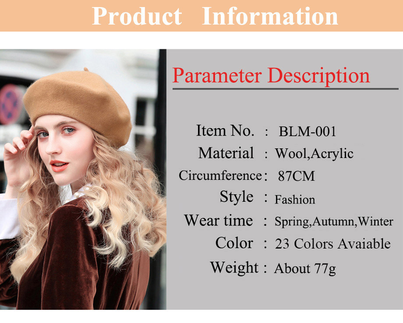 Wolle Baskenmütze Hut Frauen Winter Dicke Französisch Hut Mädchen Einfarbig Herbst Caps Hüte Für Frauen Flache Kappe Hut Filz_voghion.com