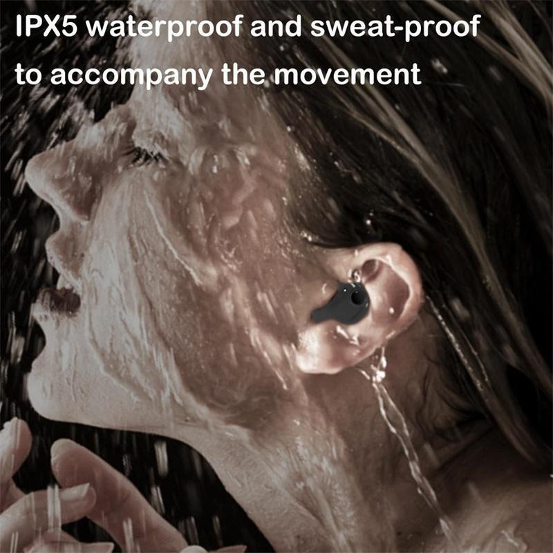 Écouteurs sans fil Bluetooth 5.3, oreillettes cachées, étanches IPX5, légères, Double suppression du bruit, tactile, sommeil Invisible_voghion.com