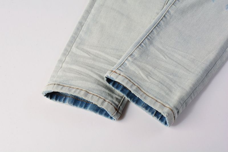 Ropa para hombres Marcas de moda Moda callejera Hiphop Vaqueros ajustados_voghion.com