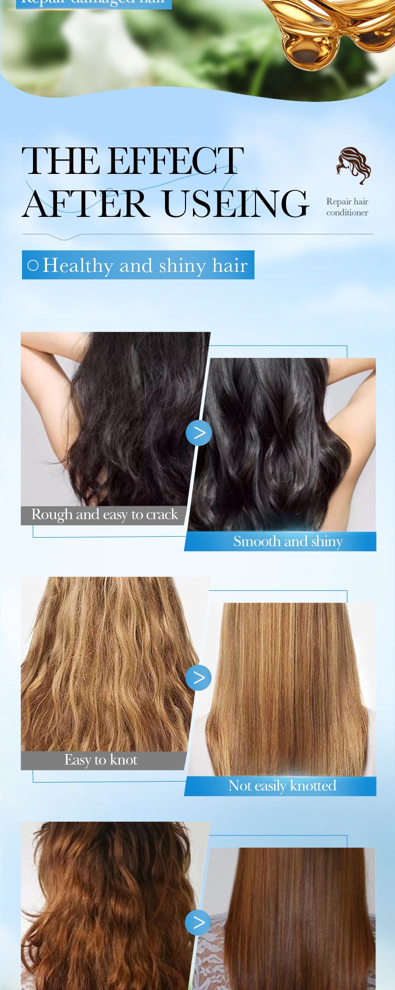 Full English Avocado Smooth 250 g SADOER Frizz-Verbesserungs-Conditioner_voghion.com