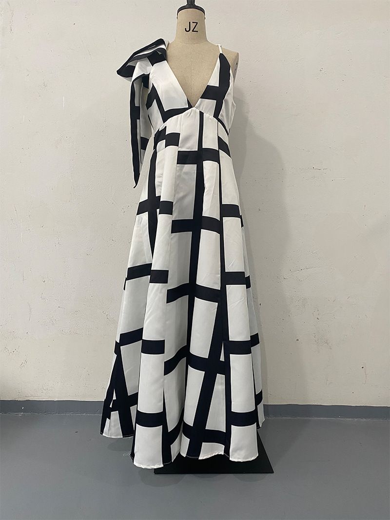 Women's printed slim sexy dress temperament dress_voghion.com