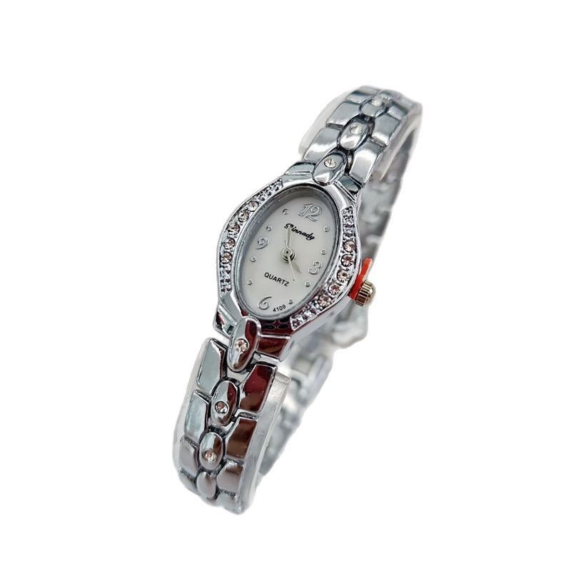 Neue schlangenförmige, diamantbesetzte Damenuhr mit quadratischen römischen Ziffern und Quarzarmband für Mädchen_voghion.com