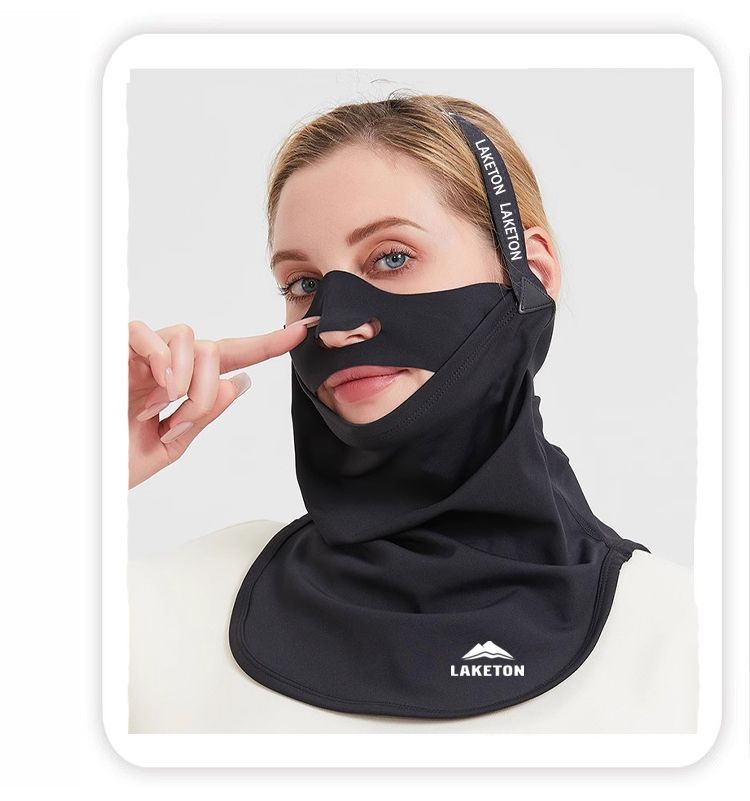 Ski-Gesichtsschutz, Winter, winddicht, kältebeständig, Fahrradkopfbedeckung, V-Face, Fleece-gefüttert, warm, atmungsaktiv, wärmer, Halsmanschette für_voghion.com