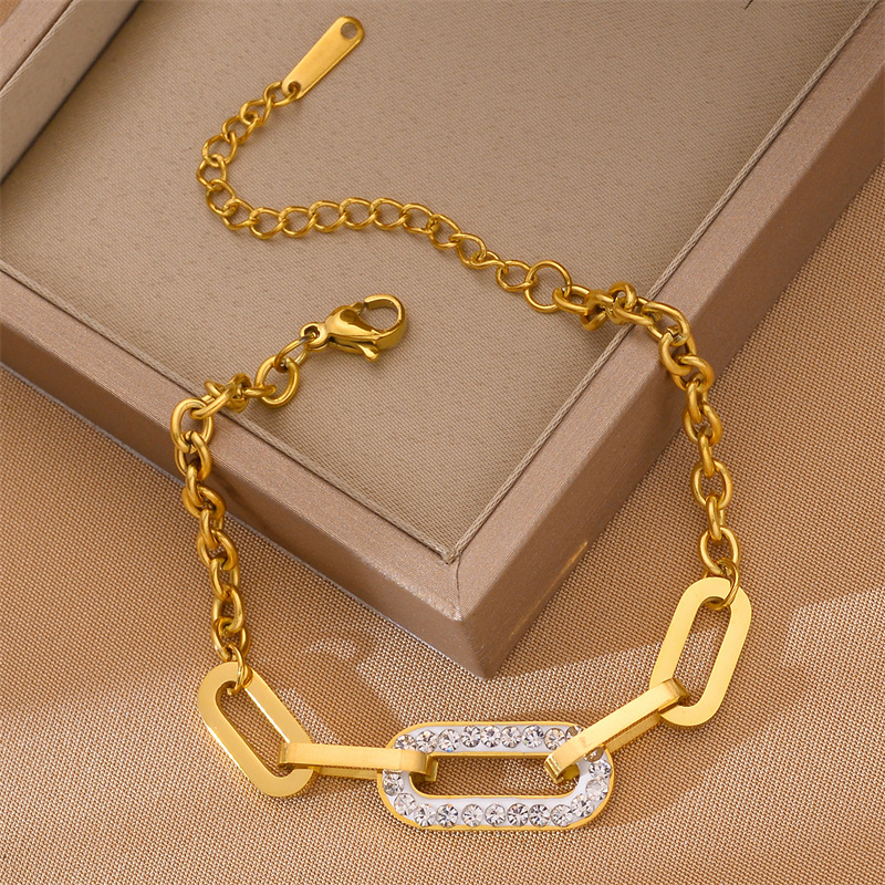 Hett säljande titanstål tjock kedja färg bevara samma armband smycken_voghion.com