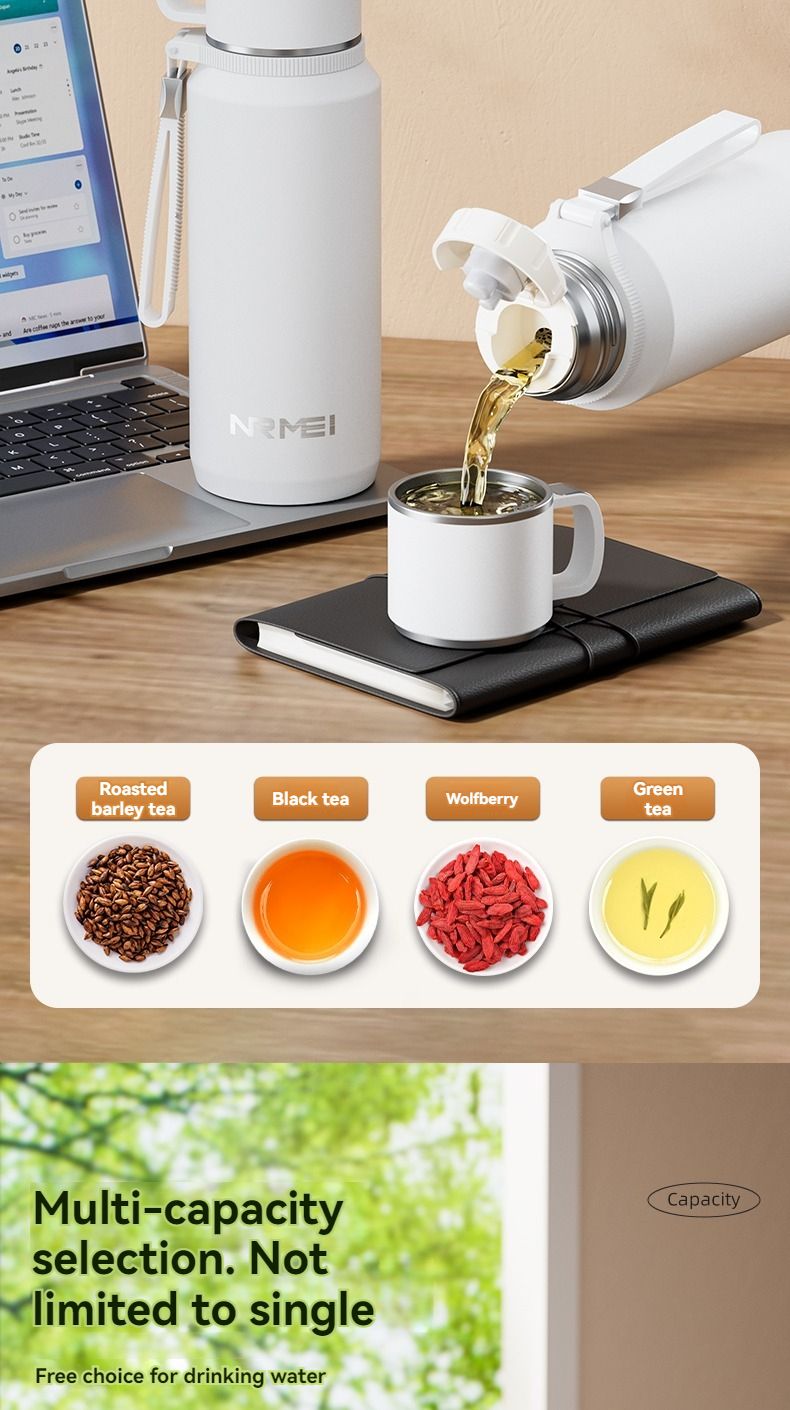 EcoSmart 1,5-l-Thermosflasche – 24-Stunden-Wärme-/Kälte-Aufbewahrungsflasche_voghion.com