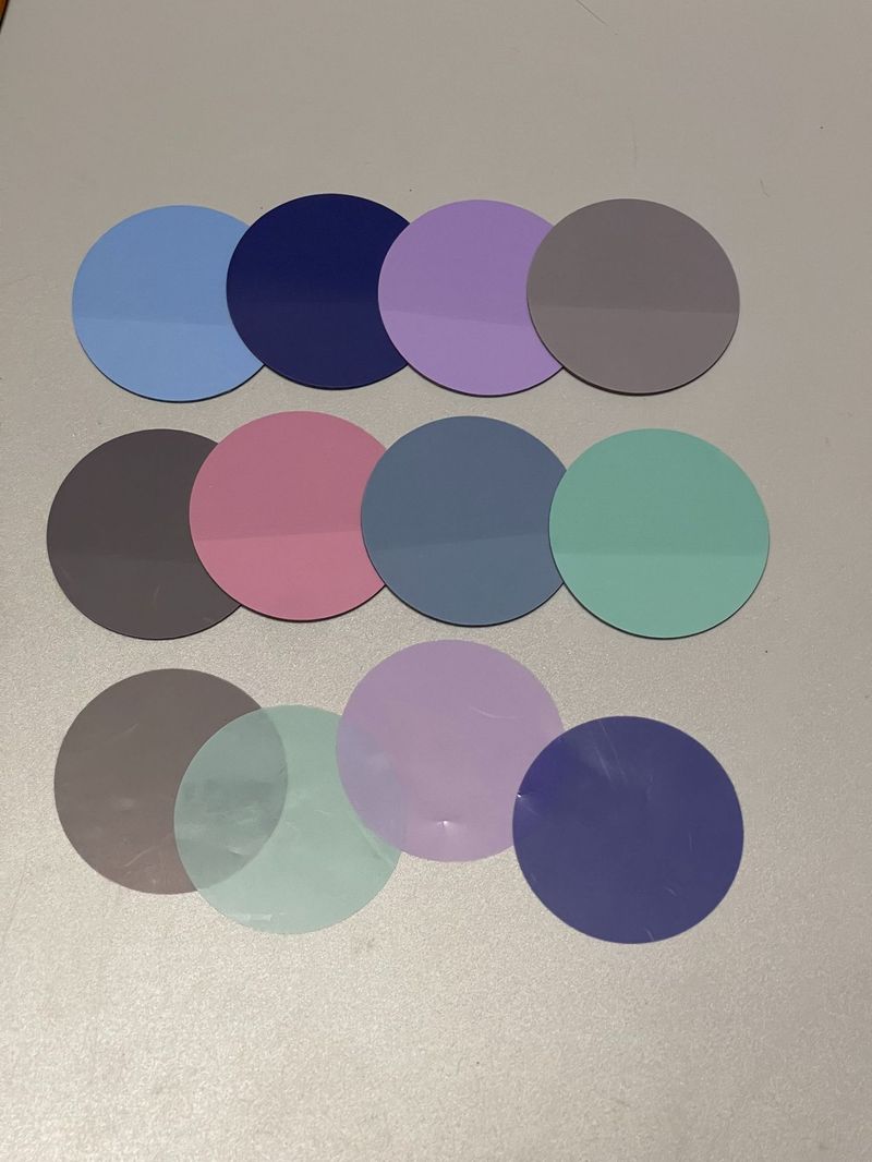Transparent Waterproof Index Tabs, Round Sticky Notes For Books, Office & School Supplies, Colorful Page Markers, Reusable & Self-Adhesive, 16 Colors_voghion.com