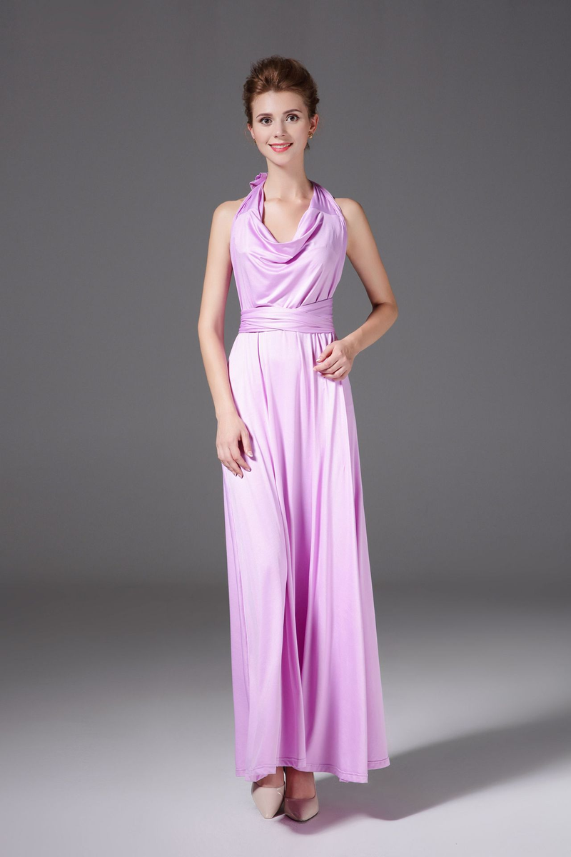 Women's clothing burst seven-point sleeve multi-thread multi-rope cross sexy bandage dress long dress_voghion.com
