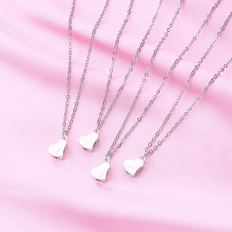 Women's Jewelry Four Leaf Clover Splicing Necklace Magnet Stone Alloy Pendant Parent Child Set Good Friends 4 Person Combination Necklace_voghion.com