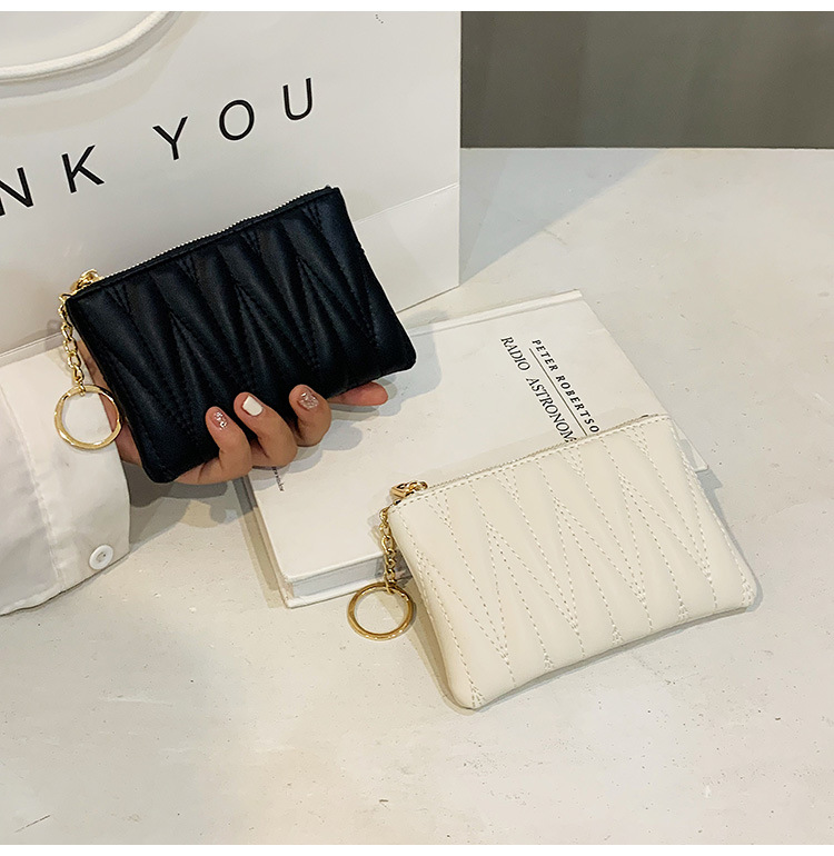 2023 Spring New Fashion Trend Short Wallet Women's Simple and Versatile Change Card Key Storage Bag_voghion.com