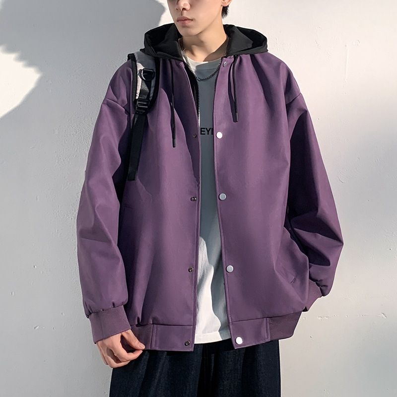 Giacca in pelle con cappuccio popolare per autunno e inverno, da uomo, nuova giacca da motociclista in stile retrò, ampia, per ciclismo, settimana della moda_voghion.com