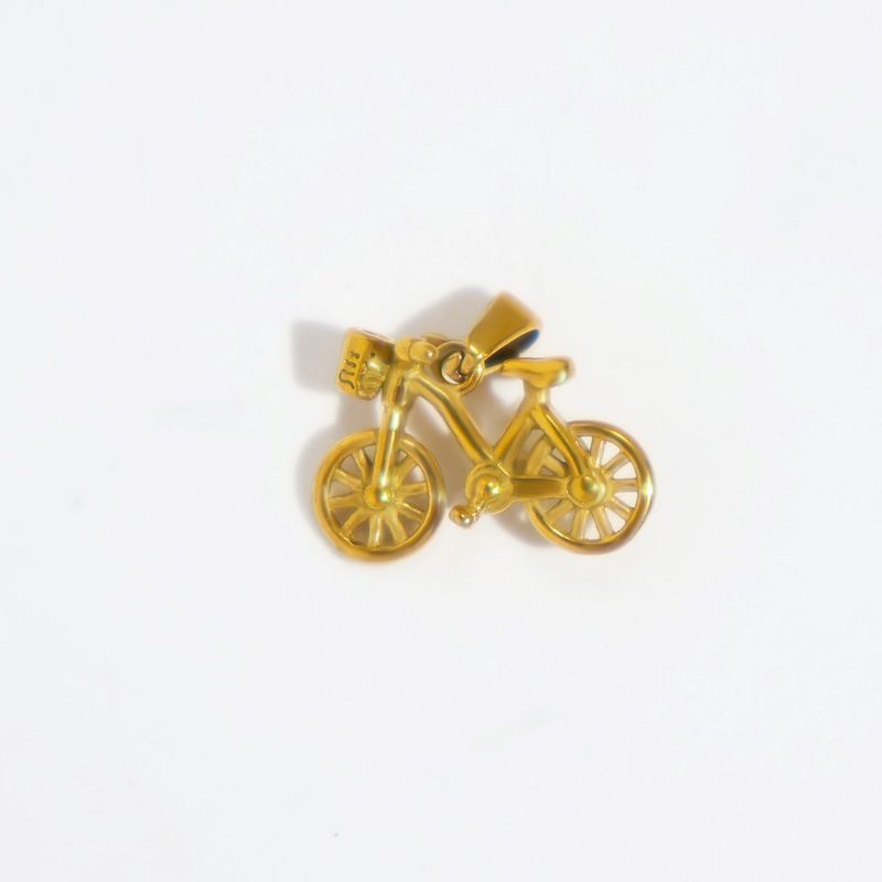 Accesorio colgante para collar dorado con forma de cruz de helado para motocicleta o bicicleta_voghion.com