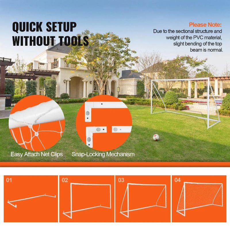 Porta da calcio per allenamento 12x6, rete da calcio, rete da calcio per adulti, rete da calcio da cortile, grande, portatile, per giovani, set da calcio_voghion.com