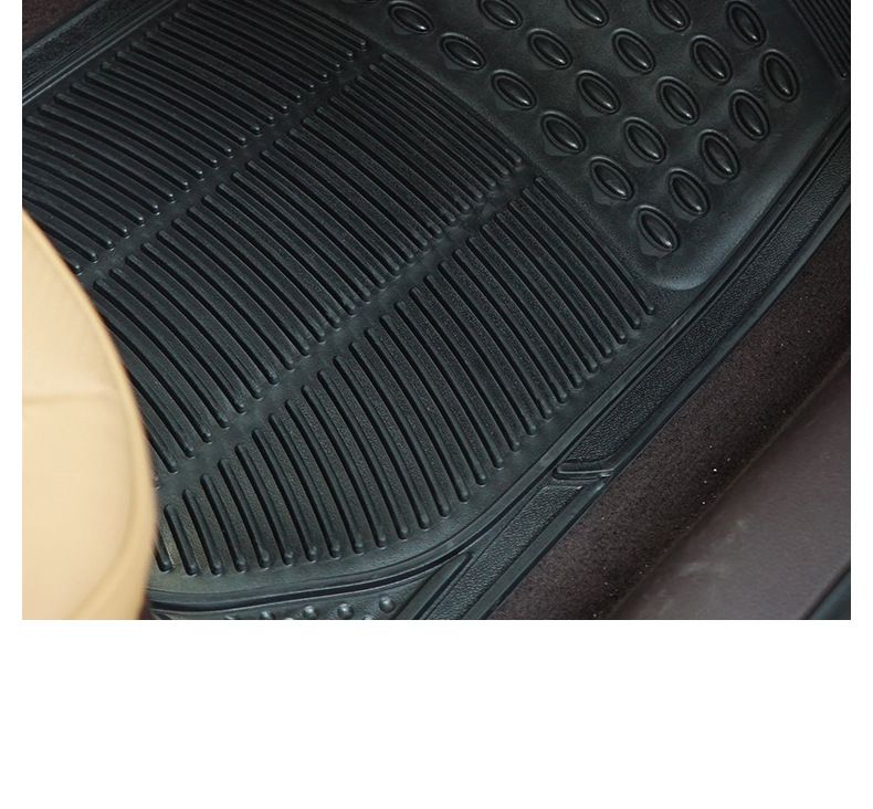 PVC Four-piece Car Foot Mat Easy To Clean, Dirty And Wear-resistant Carpet Foot Mat For Cars_voghion.com