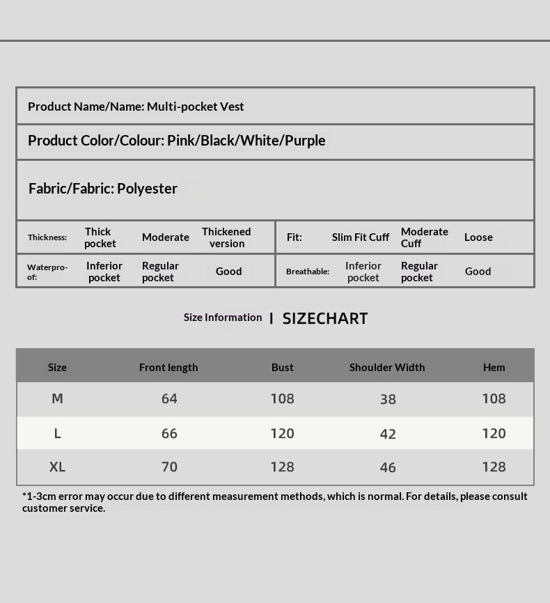 001 New Vest For Men Women, Water-Resistant, Warm, Multi-Pocket, Single And Double Board Ski Jacket, Sweatshirt Outerwear_voghion.com