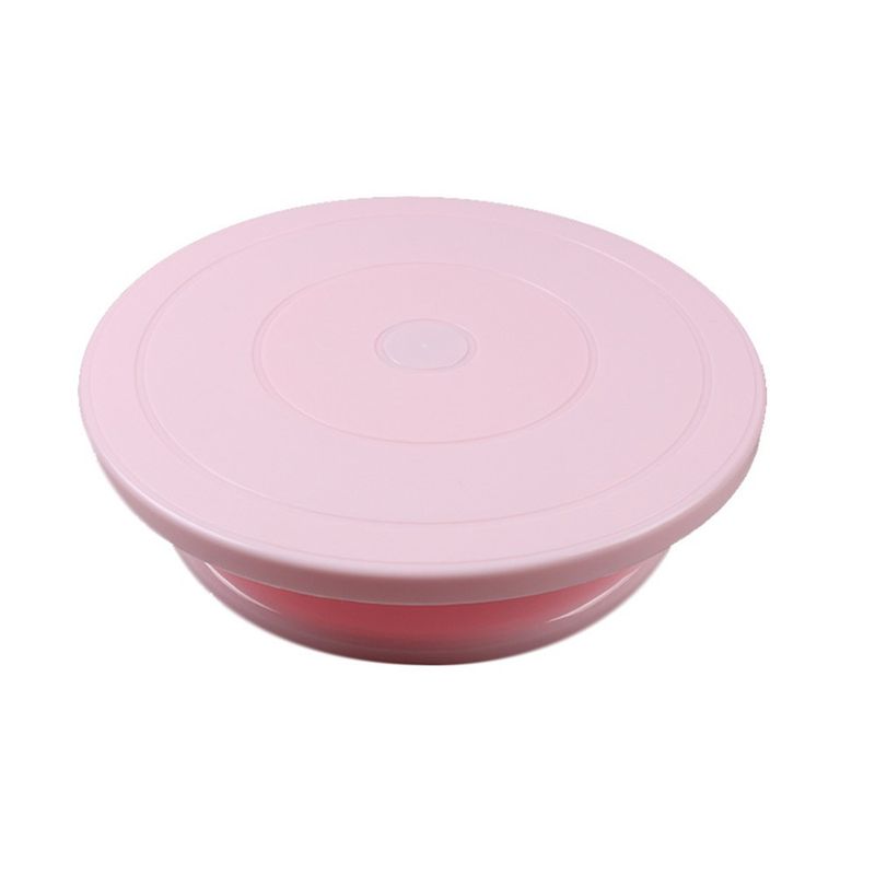 2Pcs Diy Cake Turntable Baking Mold Cake Plate Rotating Round Cake Decorating Tools Rotary Table Pastry Supplies_voghion.com