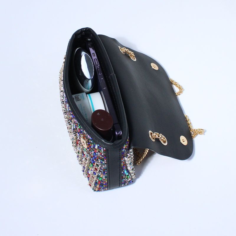 Kuulsuste mood Crossbody õhtusöögikott Teemantidega kaetud käekott Õrn Senior Sense Square naiste käekott_voghion.com