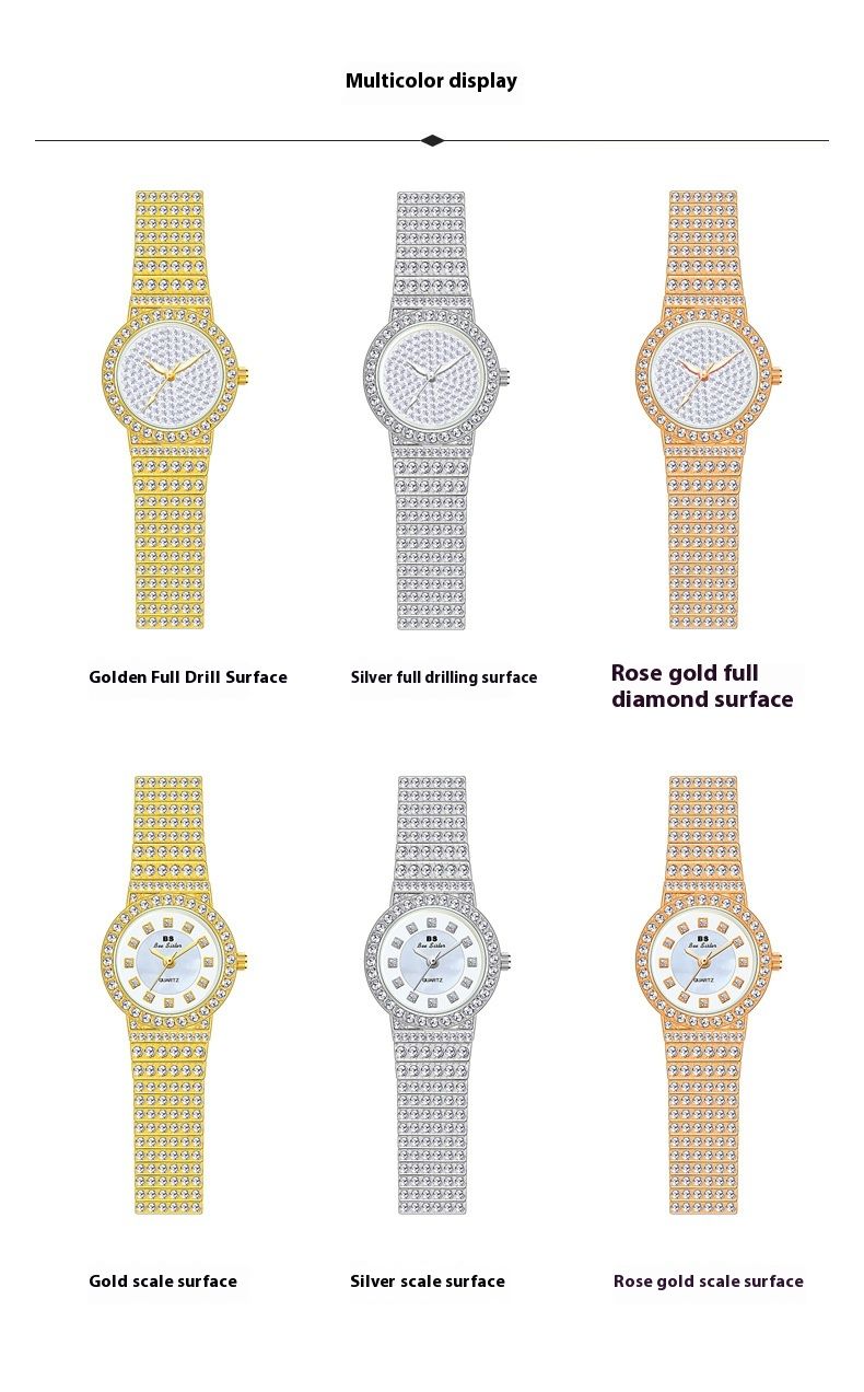 New light luxury chain watch small chain full of stars full of diamonds women's watch_voghion.com